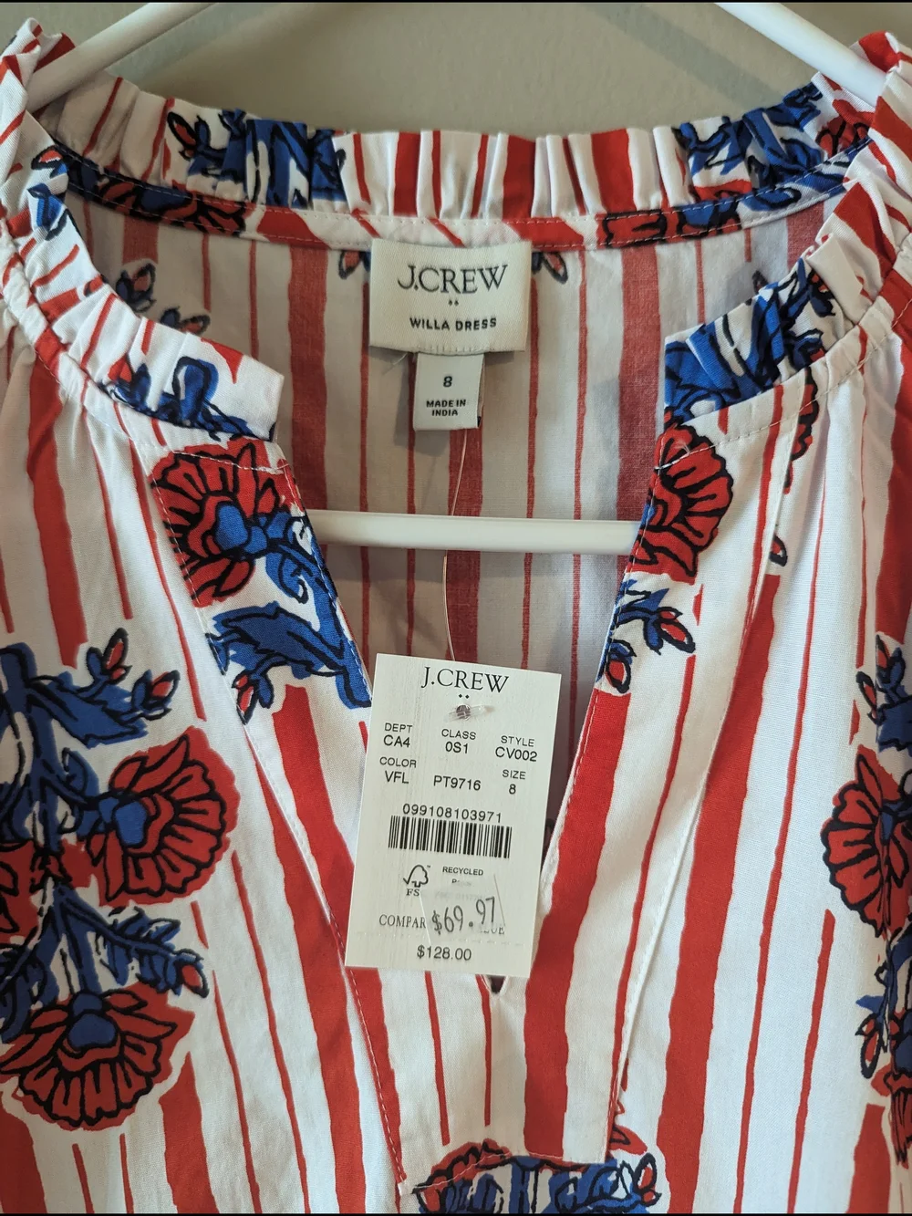 J.Crew Willa Dress, Women's Size 8
